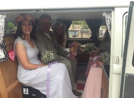 Classic VW Campervan for wedding hire in Croydon